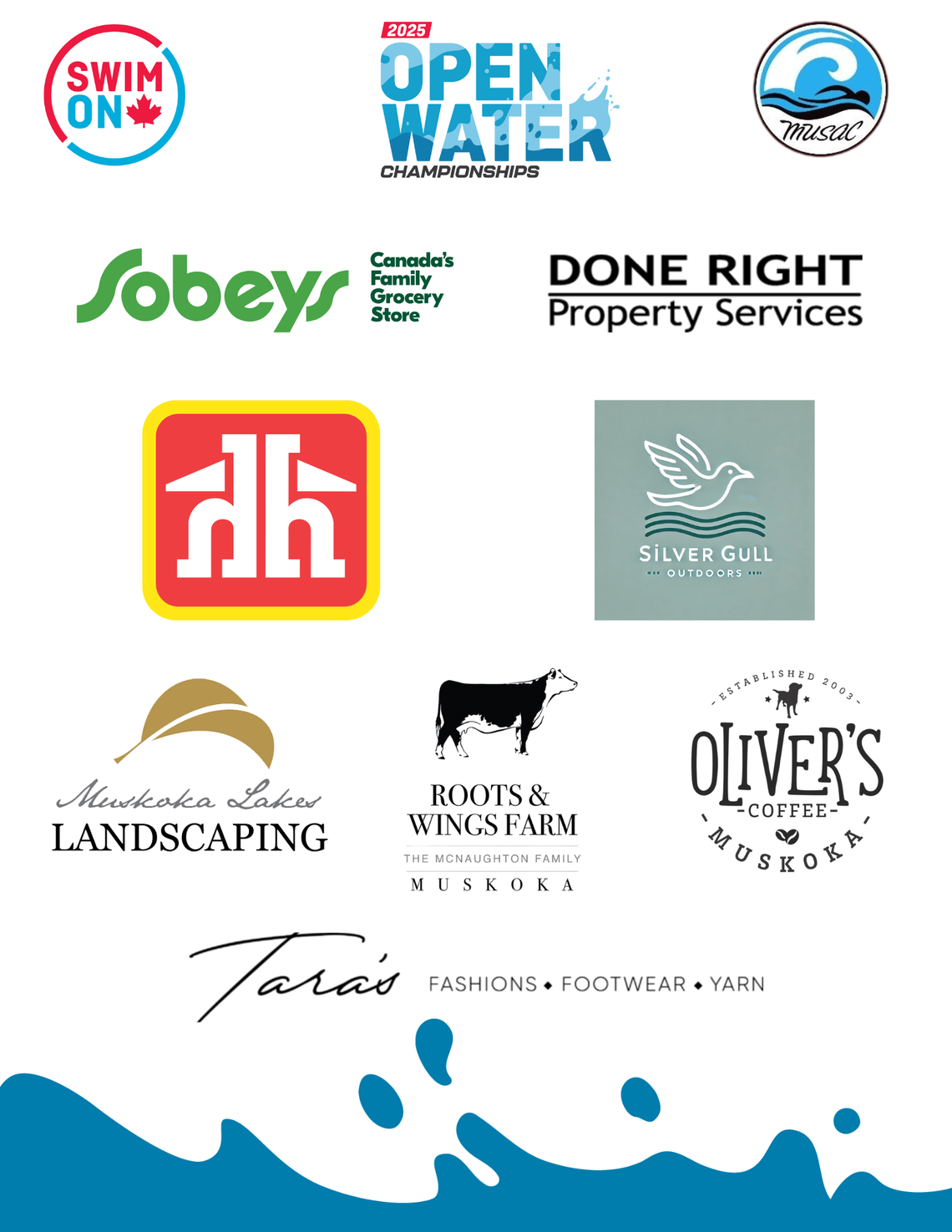 Open Water 2025 Sponsors Graphic